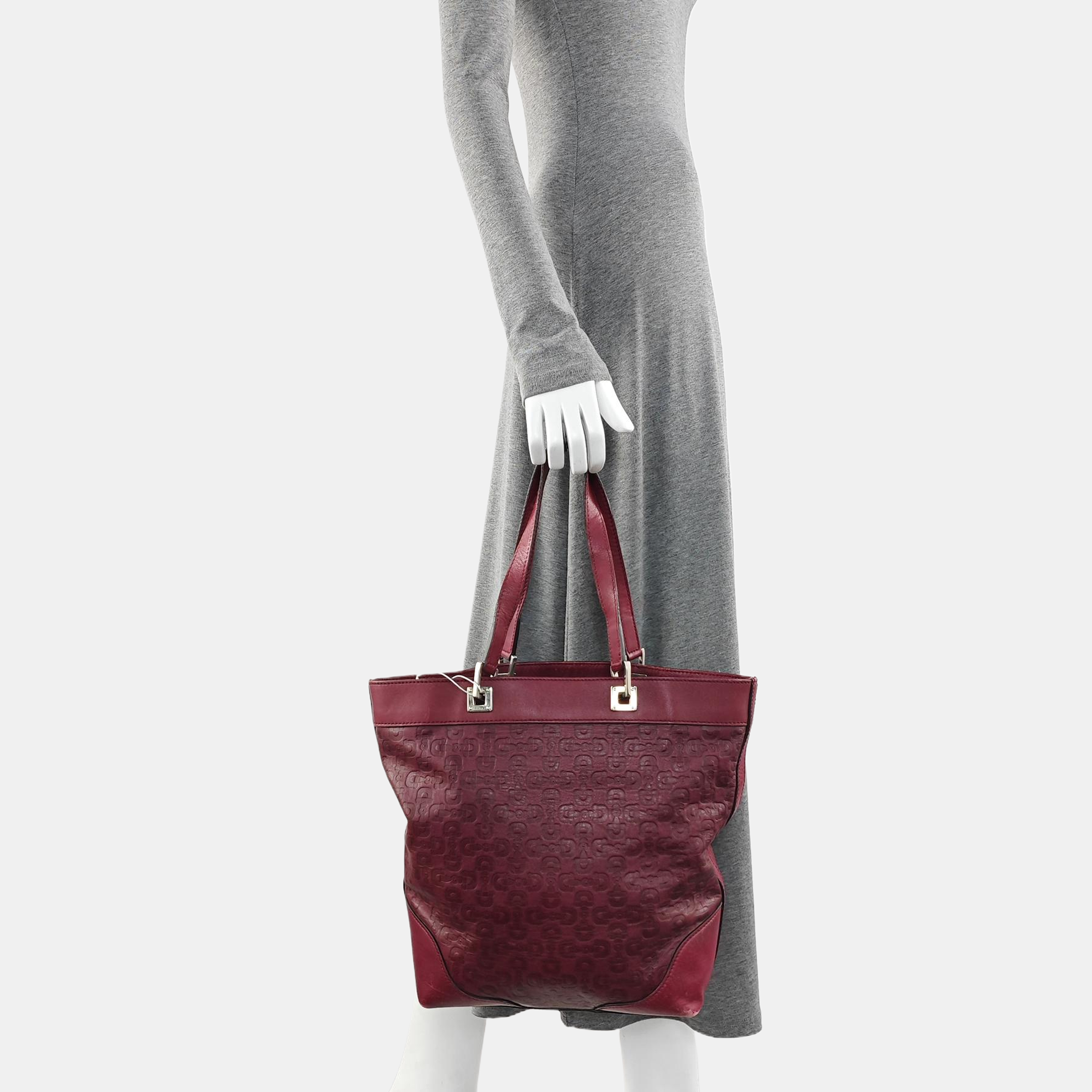 Calfskin Tote Bag Red