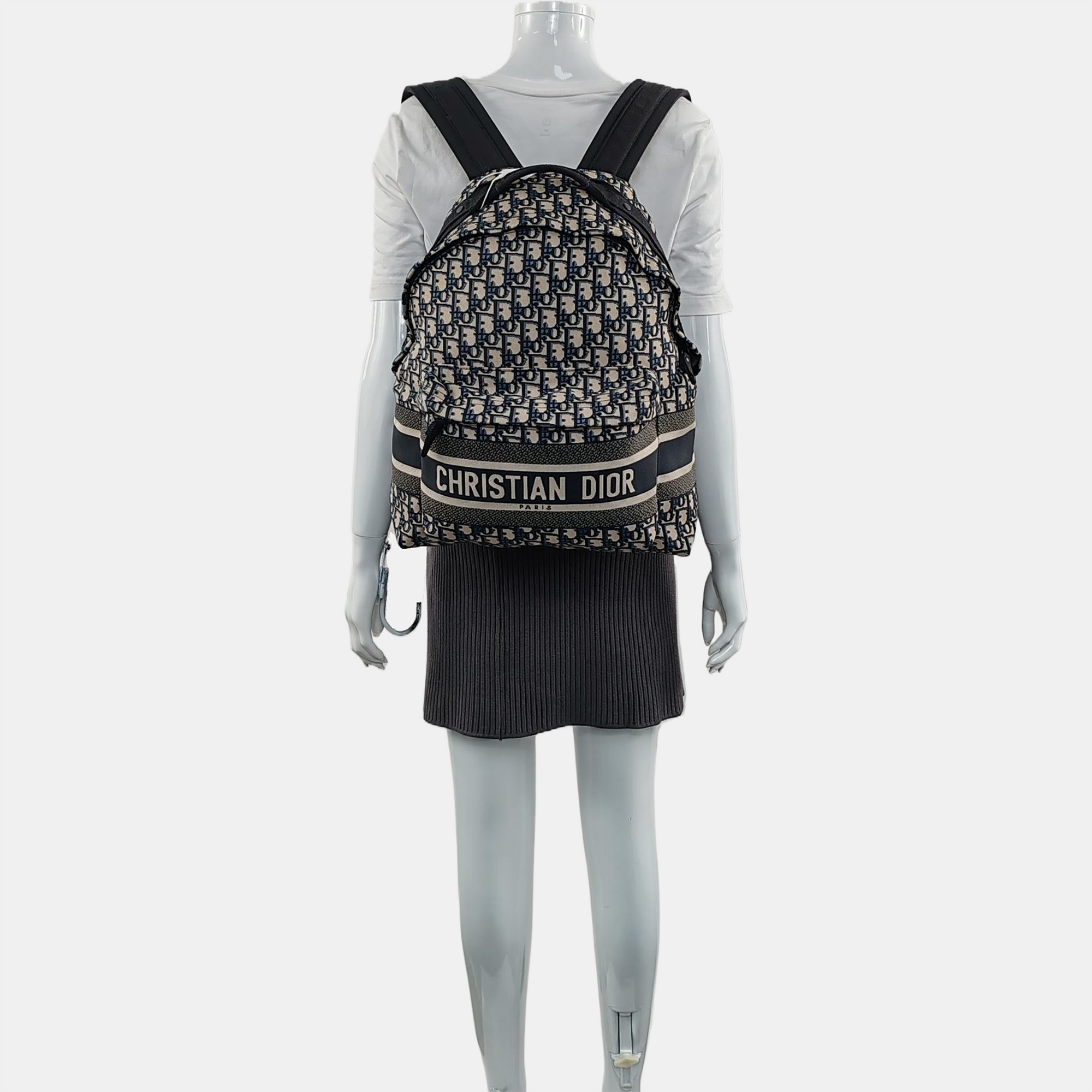 Diortravel Oblique Canvas Blue