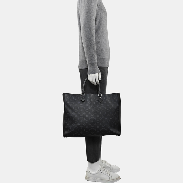 ALL-IN Monogram Coated Canvas Black