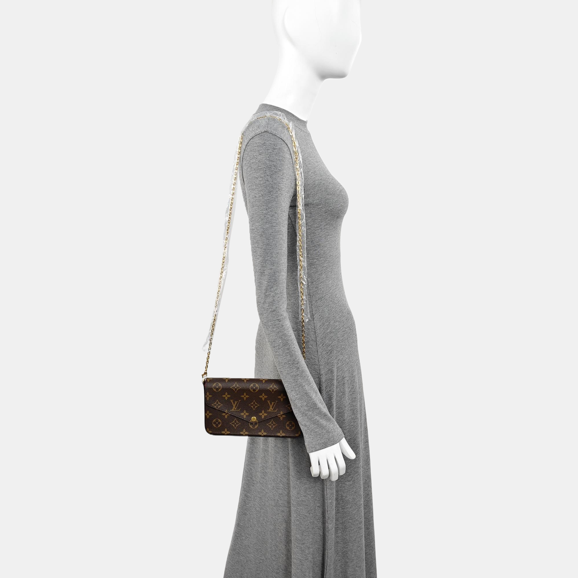 FÉLICIE Monogram Coated Canvas Brown