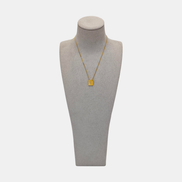ALPHABET Brass Gold Necklace