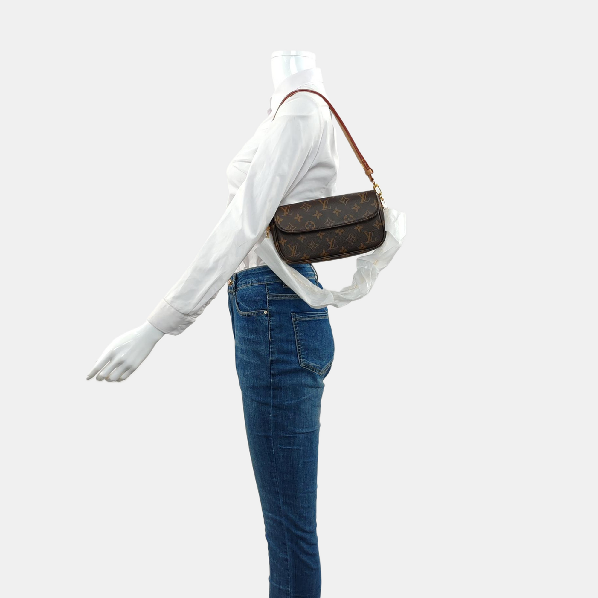 IVY Monogram Coated Canvas Brown