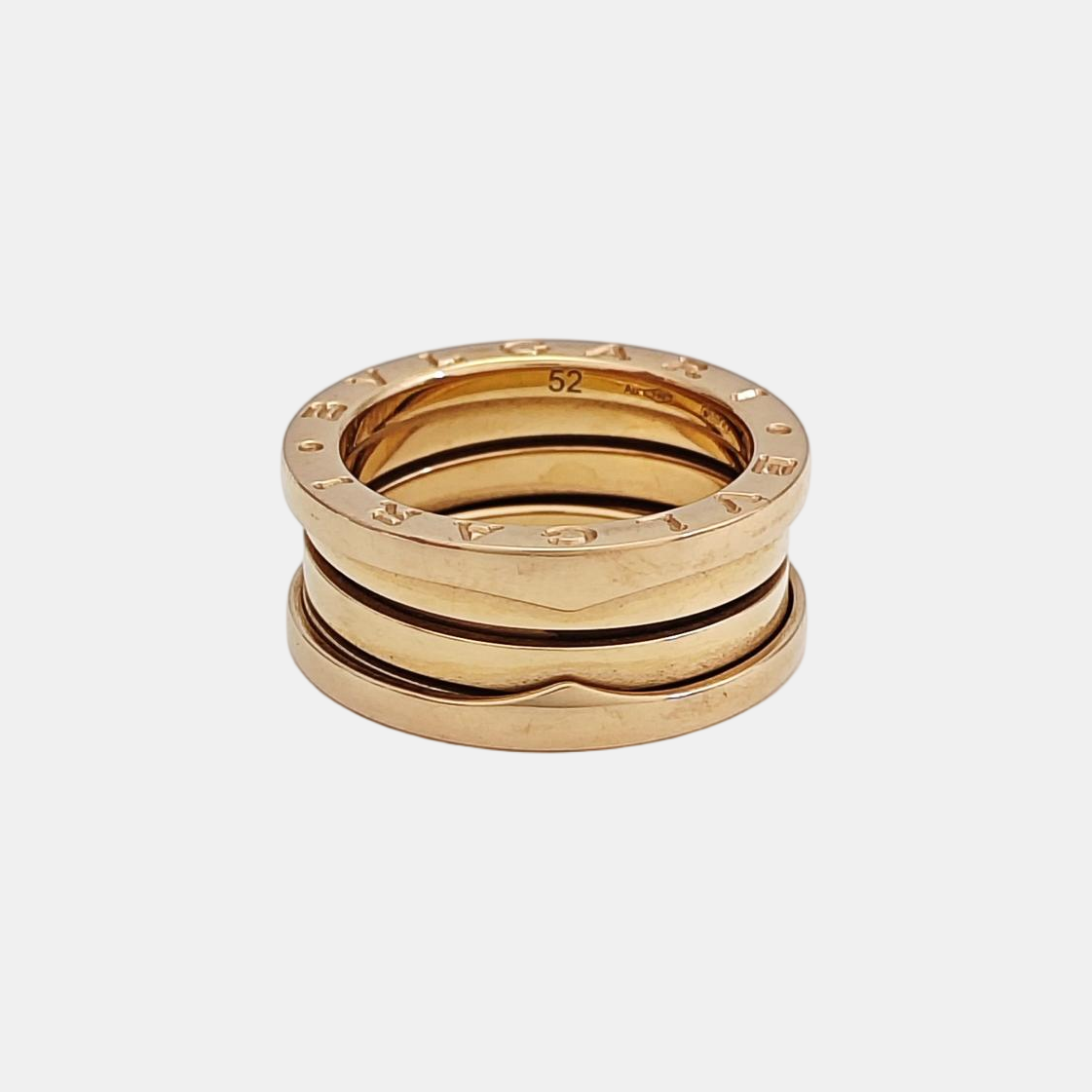B.ZERO1 18k Rose Gold Ring EU 52