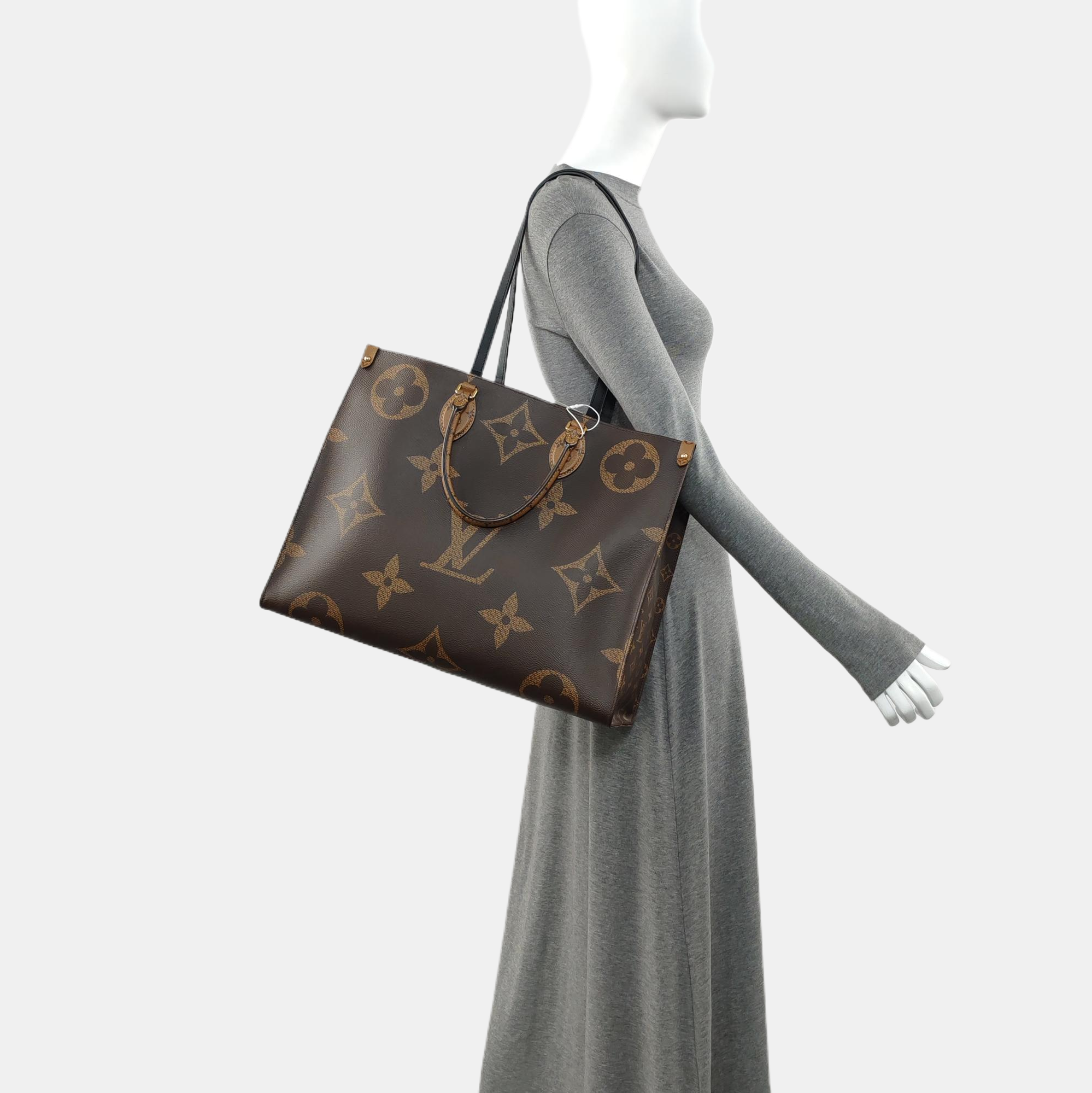 ONTHEGO GM Monogram Coated Canvas Brown