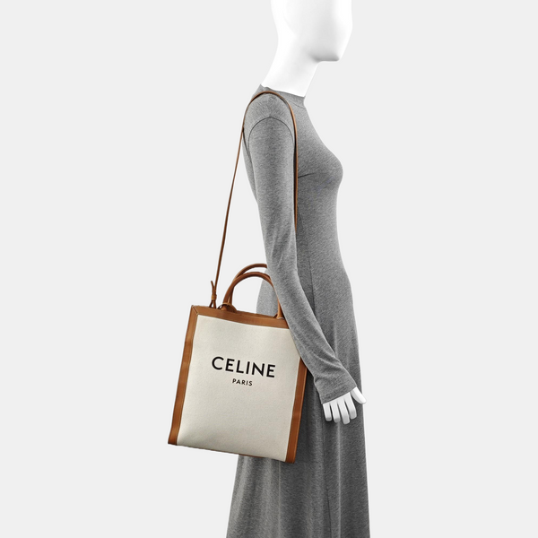 Authenticated pre-owned  CABAS CELINE Small Canvas White - Shoulder Bag at Looply