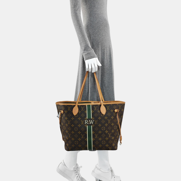 NEVERFULL MM Monogram Coated Canvas Brown