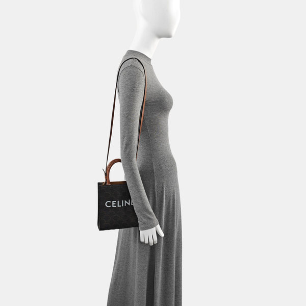CABAS CELINE Mini Coated Canvas Brown