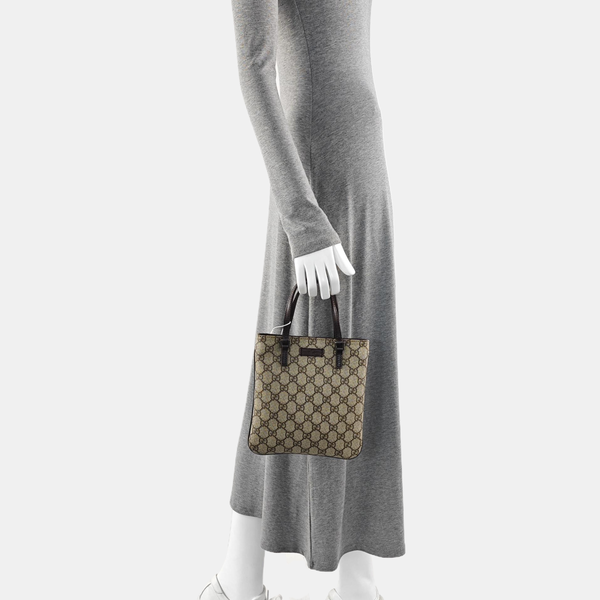GG Imprime Monogram Coated Canvas Beige