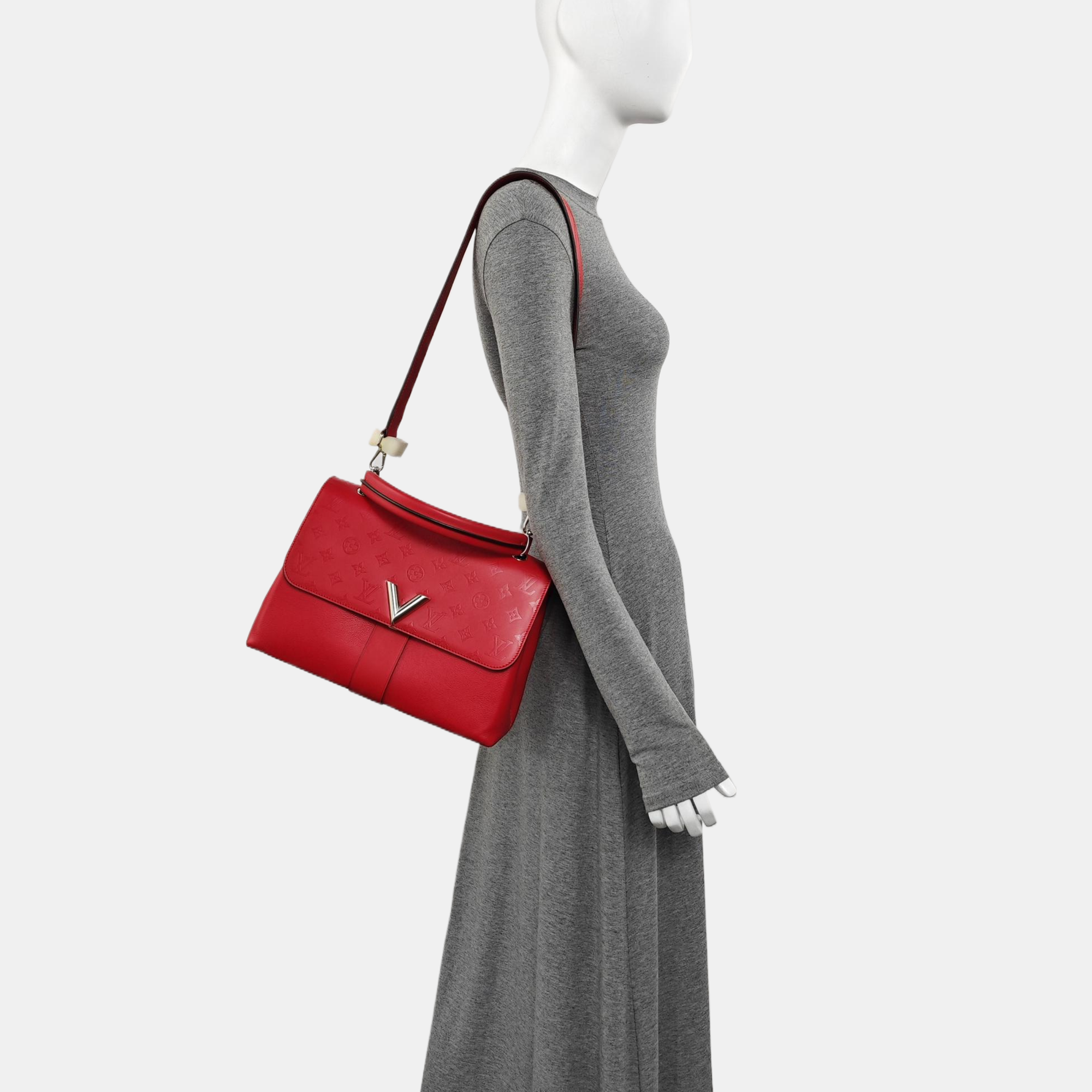 VERY Monogram Calfskin Red