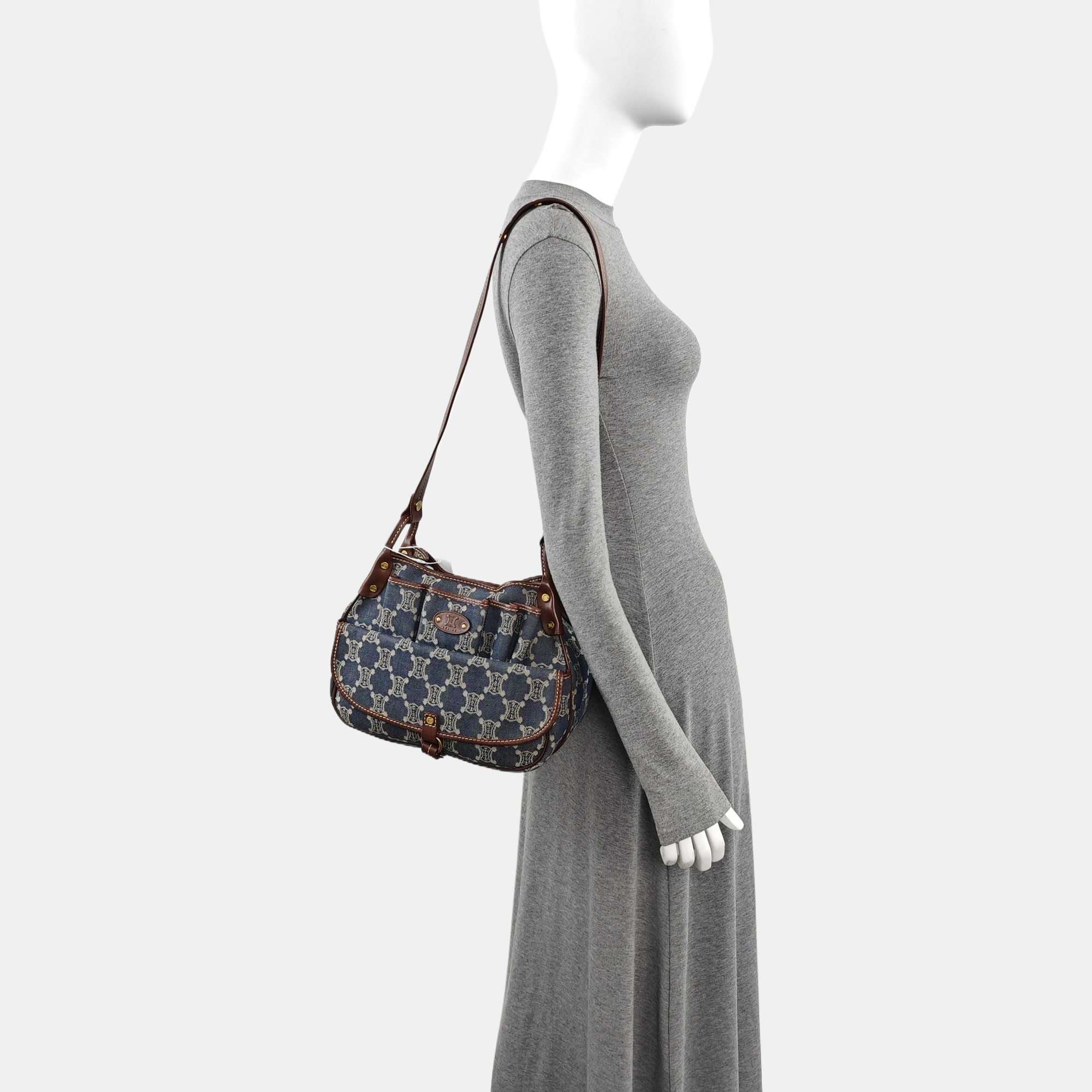 Canvas Shoulder Bag Blue