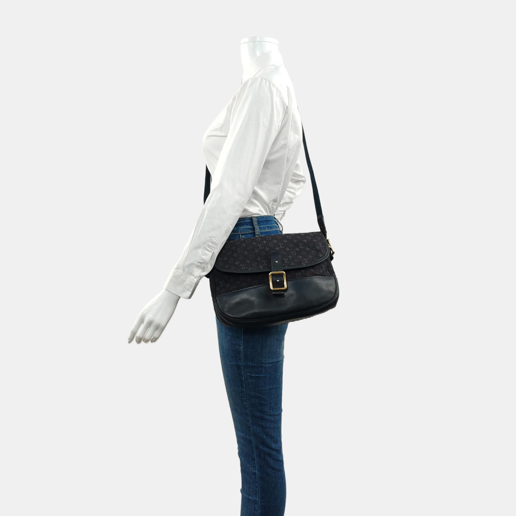 MARJORIE Monogram Canvas Blue