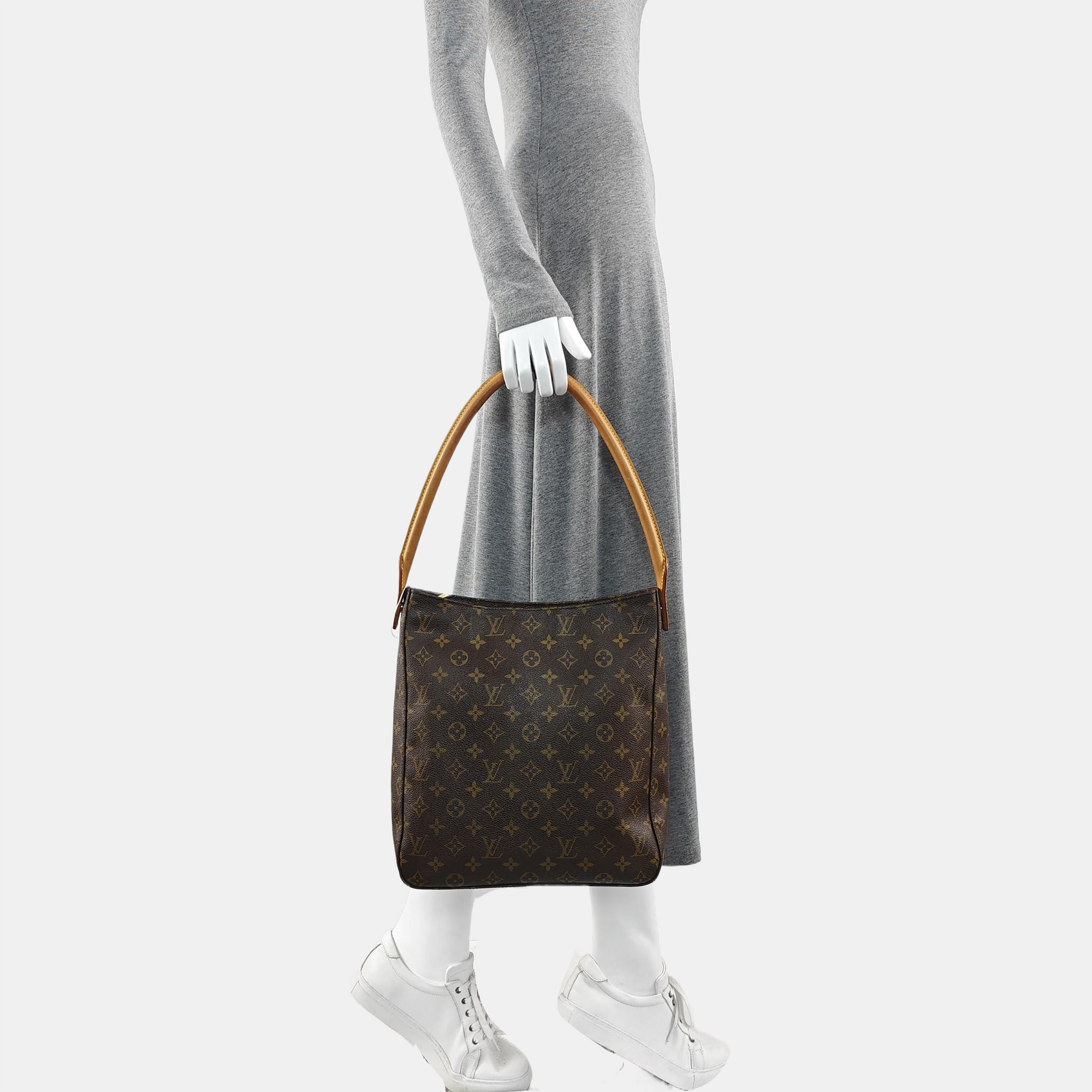 LOOPING GM Monogram Coated Canvas Brown