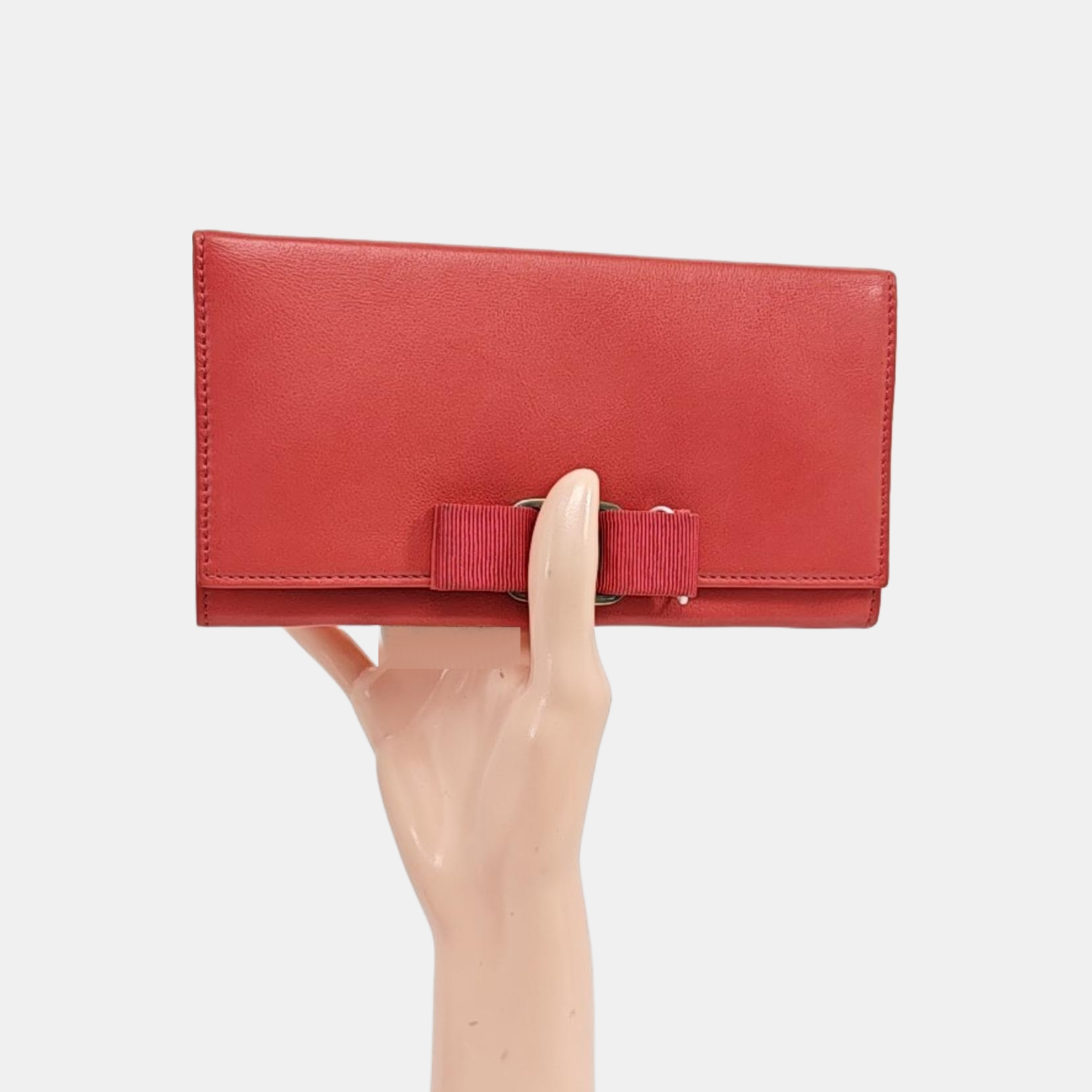 Vara Calfskin Red Wallet