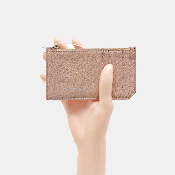 FRAGMENTS Calfskin Pink Card Holder