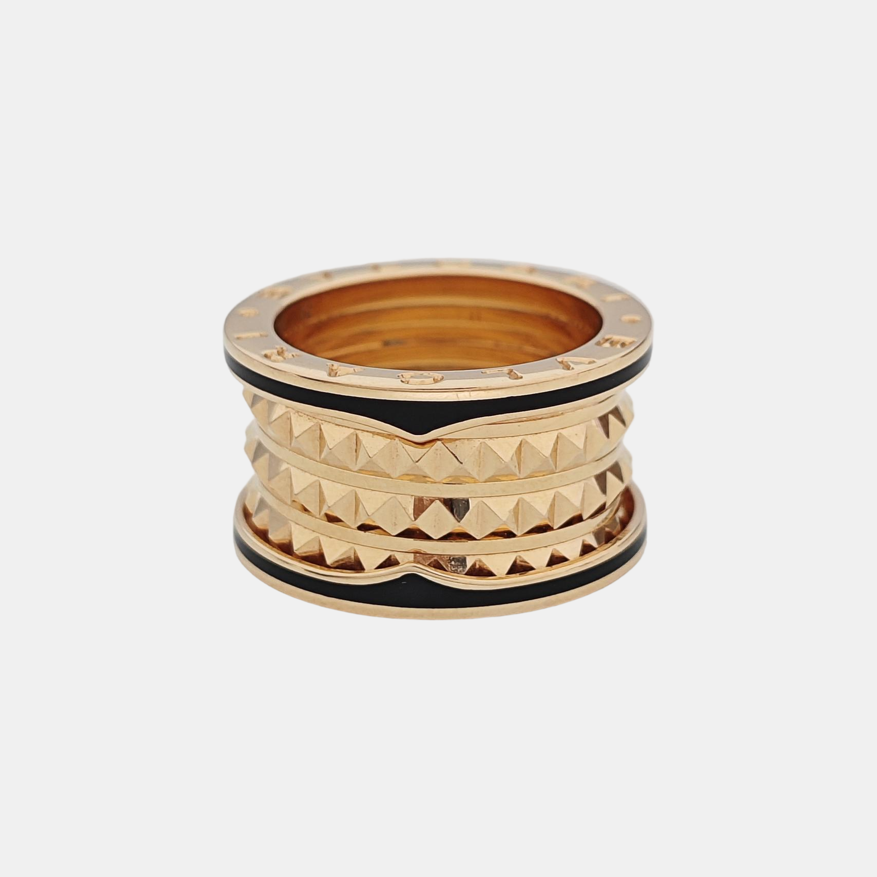 B.ZERO1 18k Rose Gold Ring EU 52