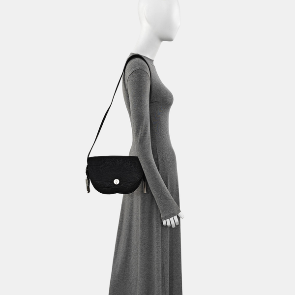 Calfskin Shoulder Bag Black