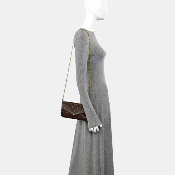 FÉLICIE Monogram Coated Canvas Brown