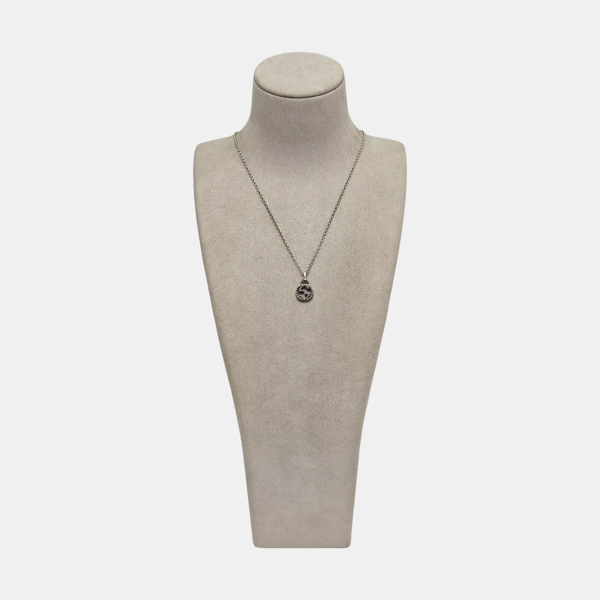 Interlocking G 925 Sterling Silver Necklace