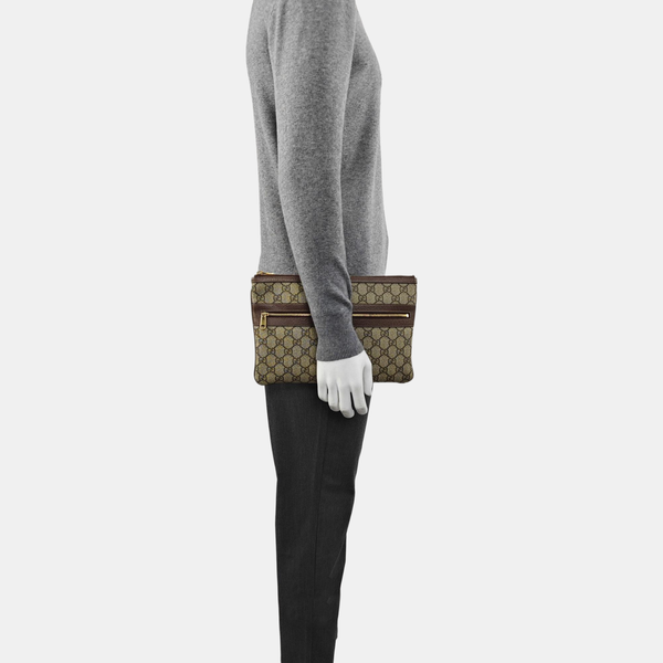 Authenticated pre-owned  Ophidia Monogram Coated Canvas Beige - Clutch at Looply