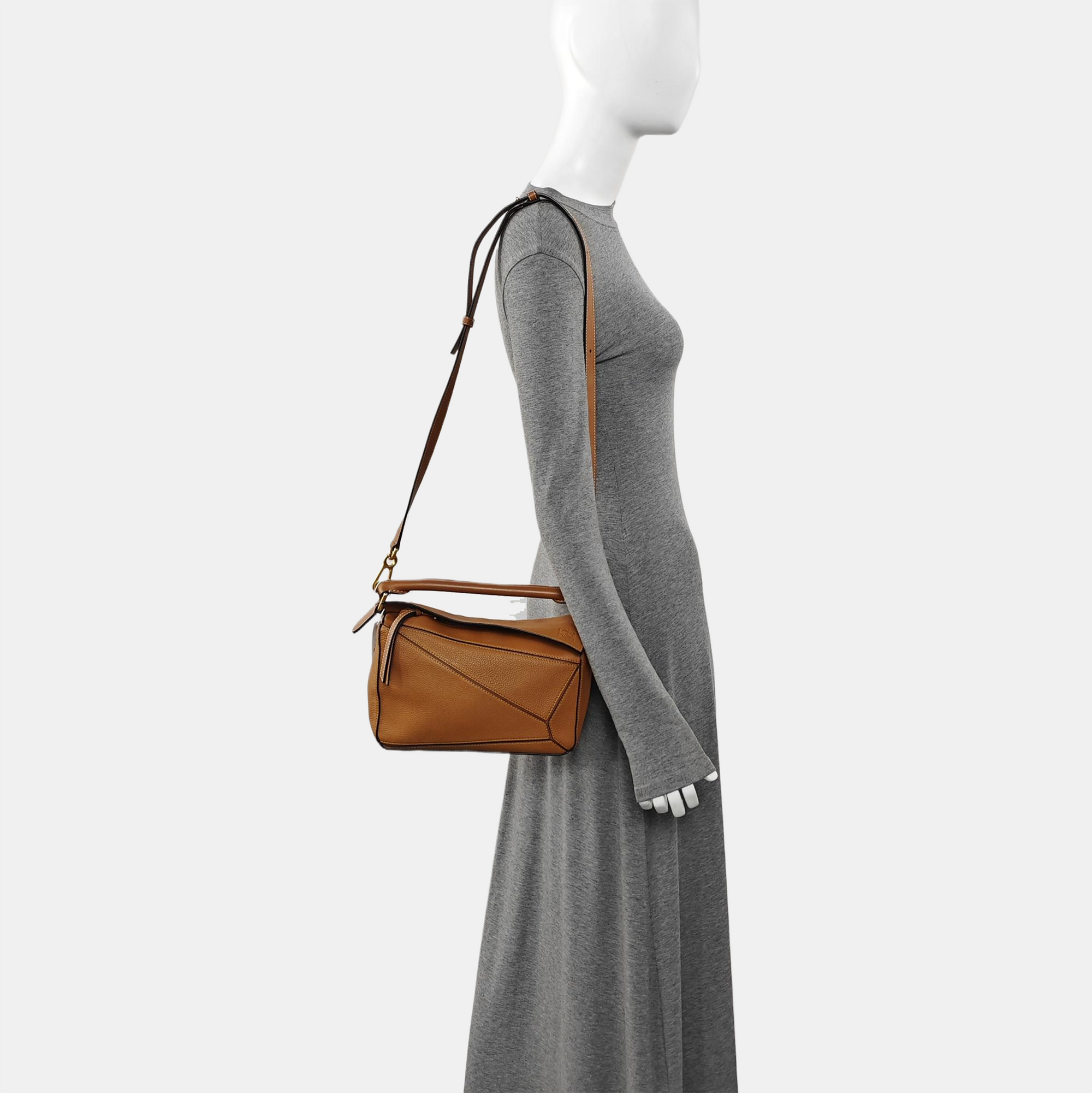 Puzzle Small Calfskin Brown