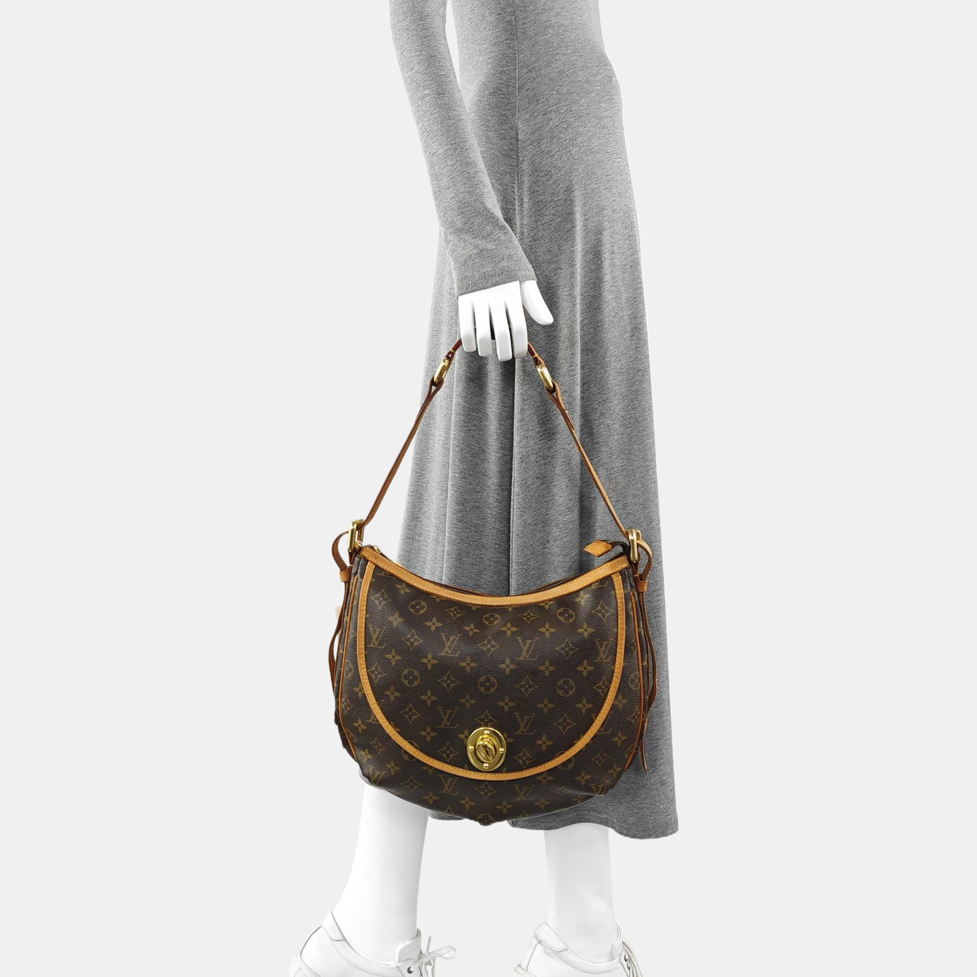 TULUM GM Monogram Coated Canvas Brown