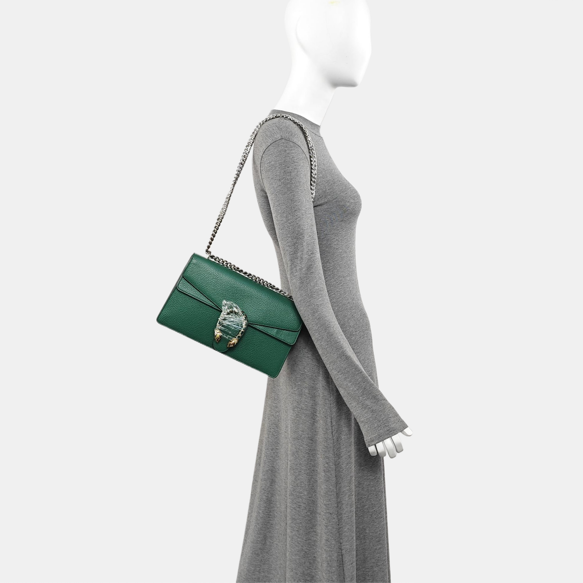 Dionysus Medium Calfskin Green
