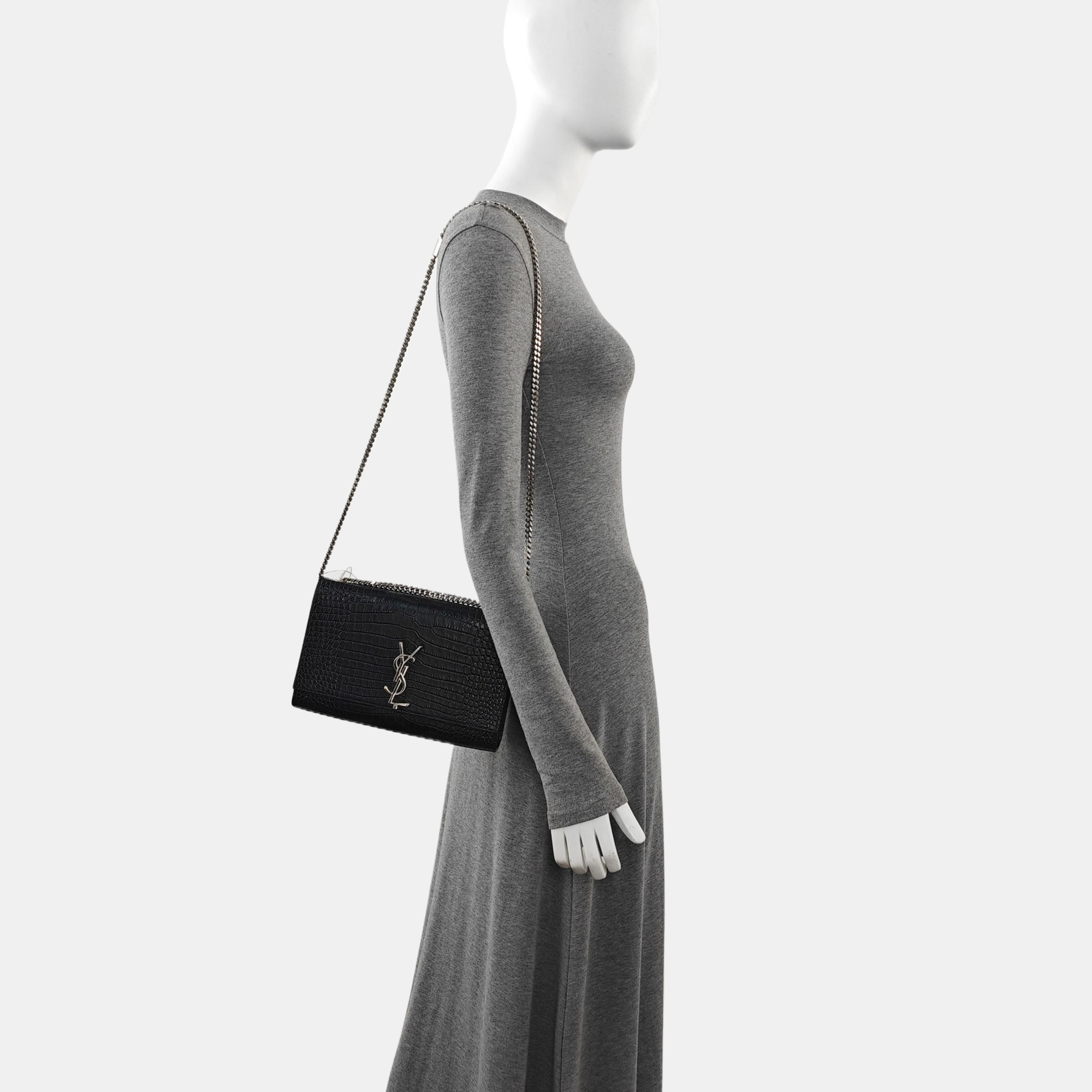 Calfskin Shoulder Bag Black