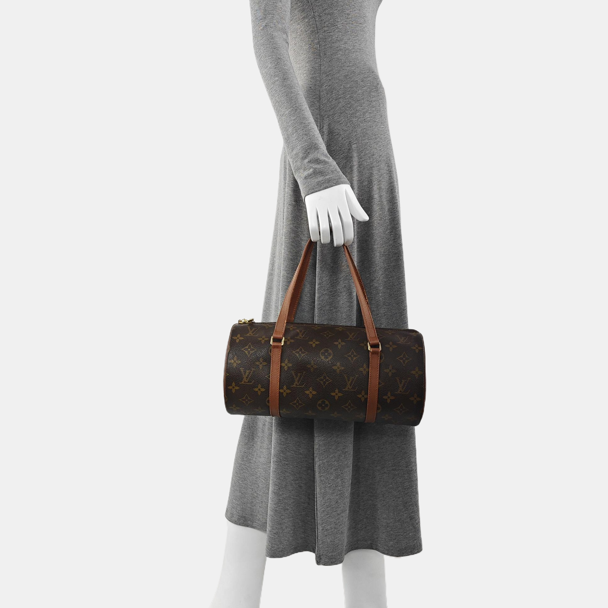 PAPILLON 30 Monogram Coated Canvas Brown