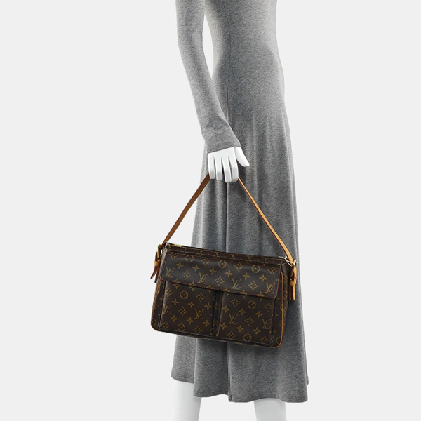 VIVA CITE Monogram Coated Canvas Brown