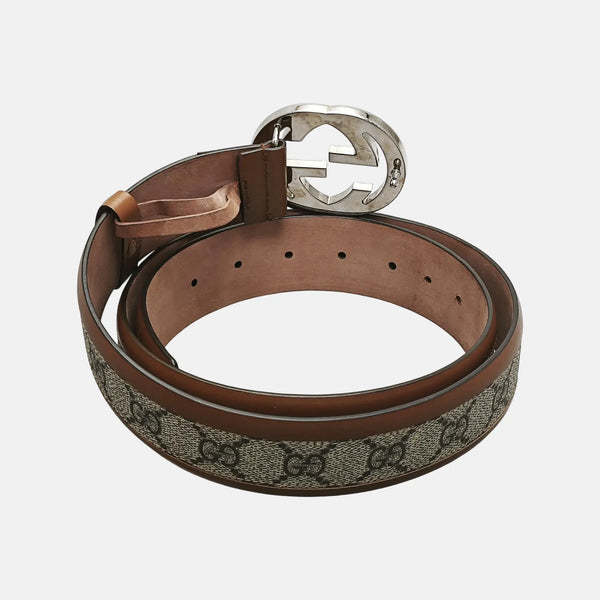Brown Coated Canvas Belt