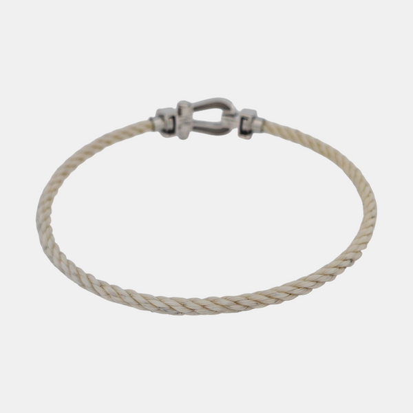 Force 10 Fabric White Bracelet