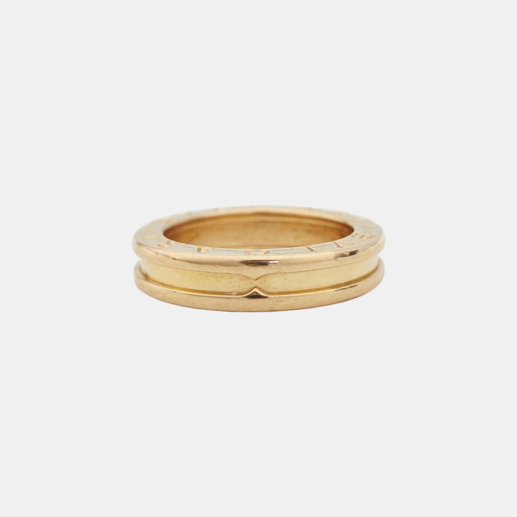 B.ZERO1 18k Rose Gold Ring EU 52