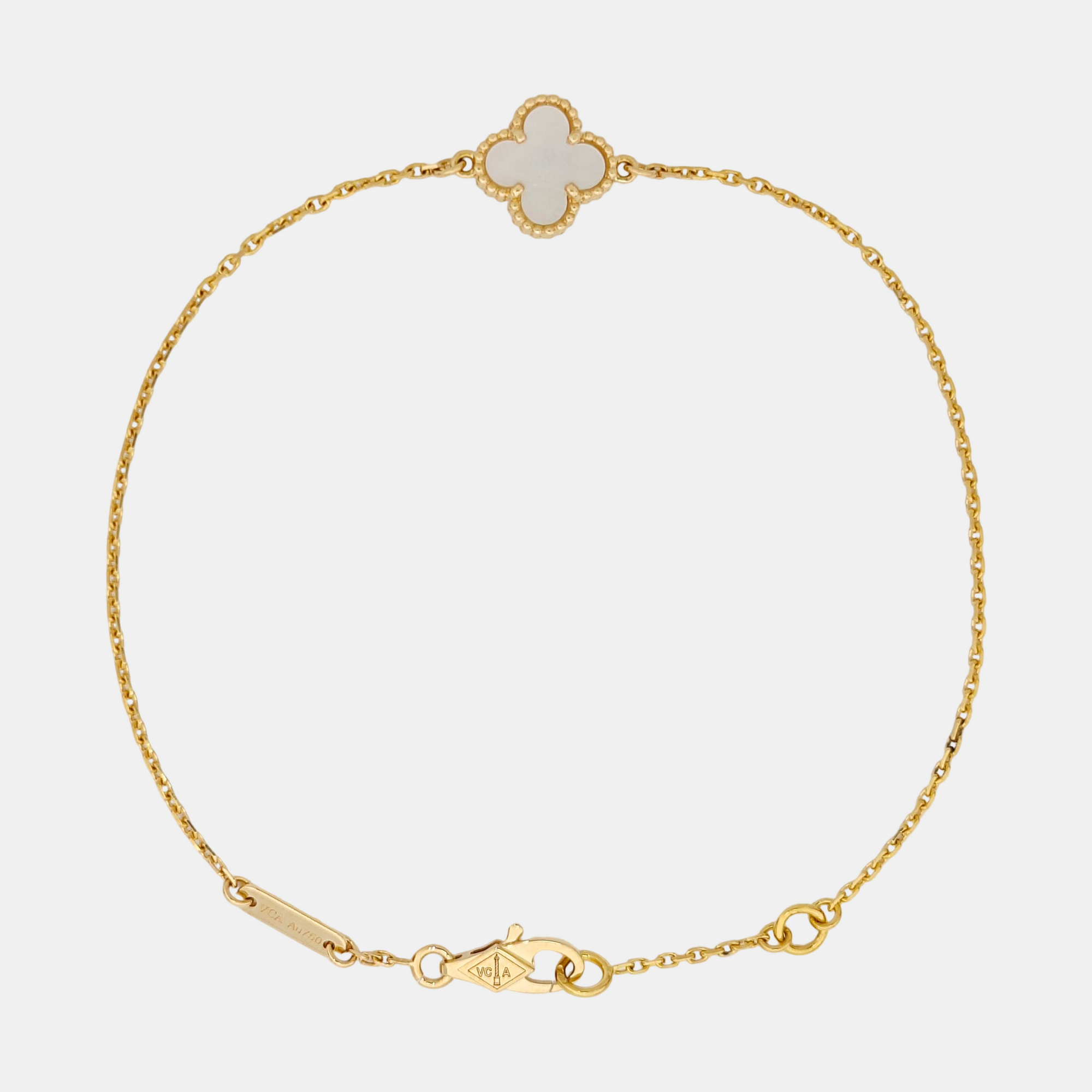 Sweet Alhambra 18k Gold Bracelet