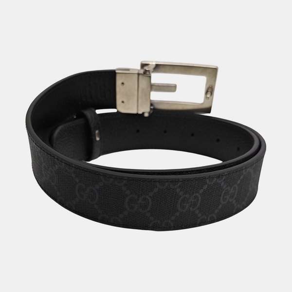 Coated Canvas Belt Black