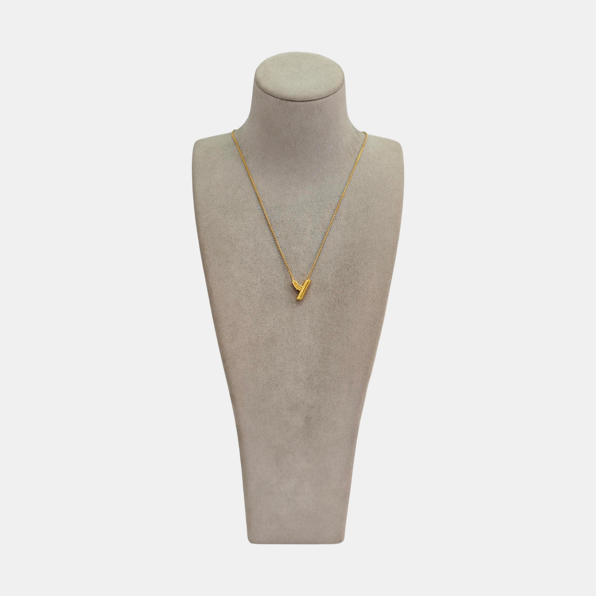 LV &amp; ME Brass Gold Necklace