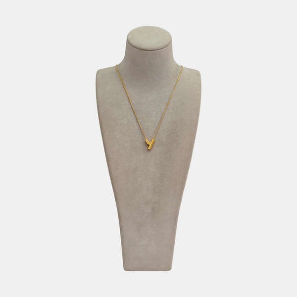 LV & ME Brass Gold Necklace
