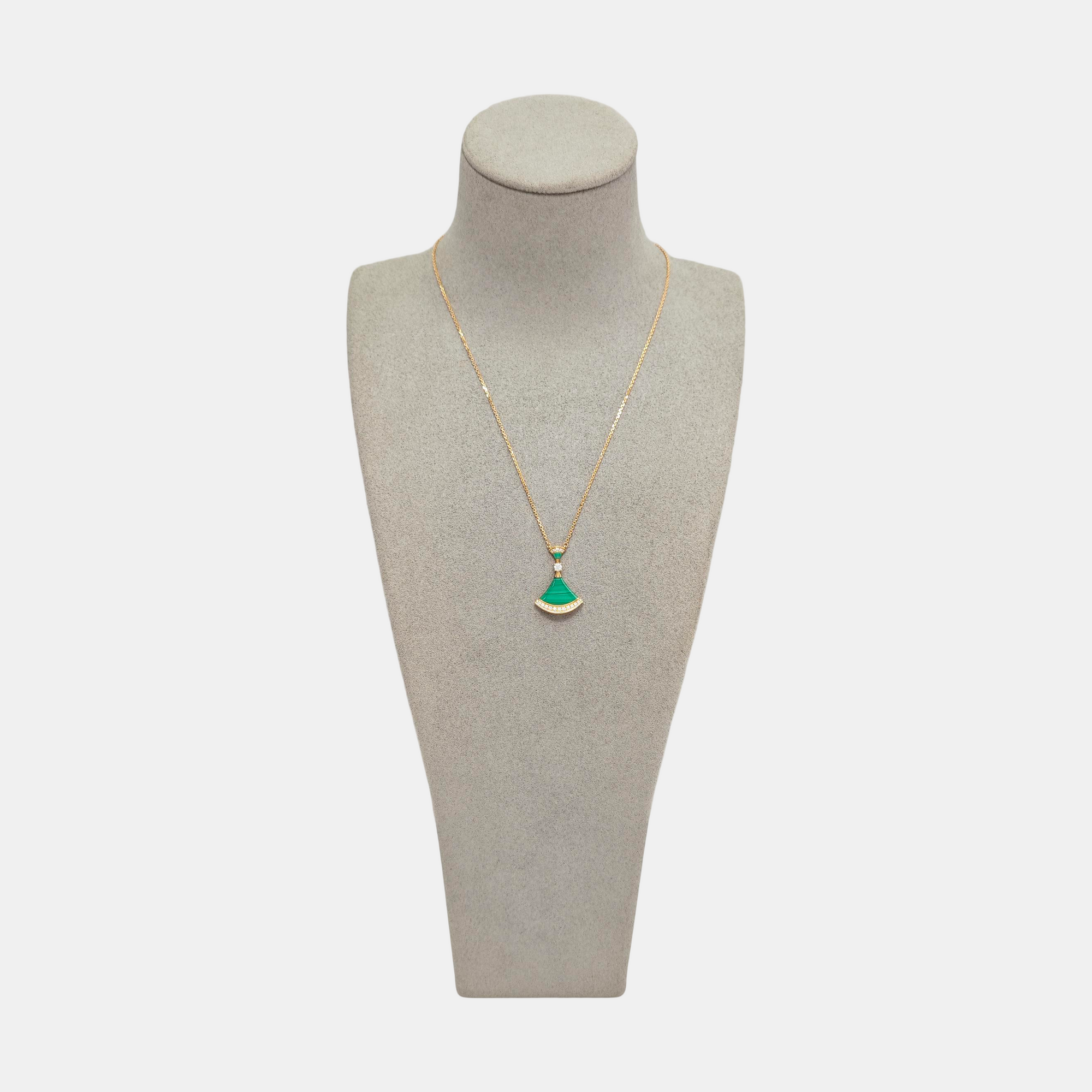 DIVAS' DREAM 18k Rose Gold Green Necklace
