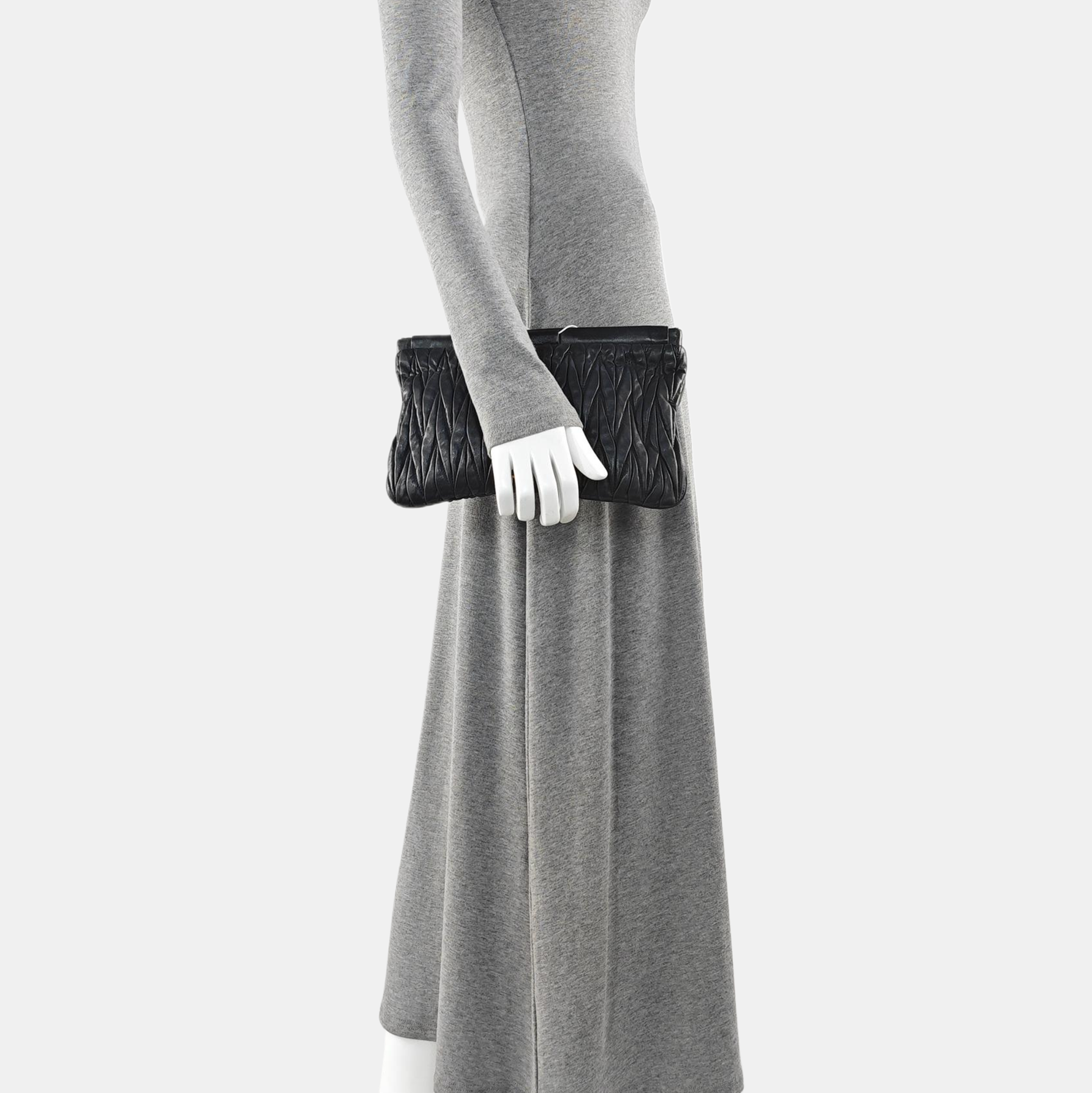 Lambskin Clutch Black