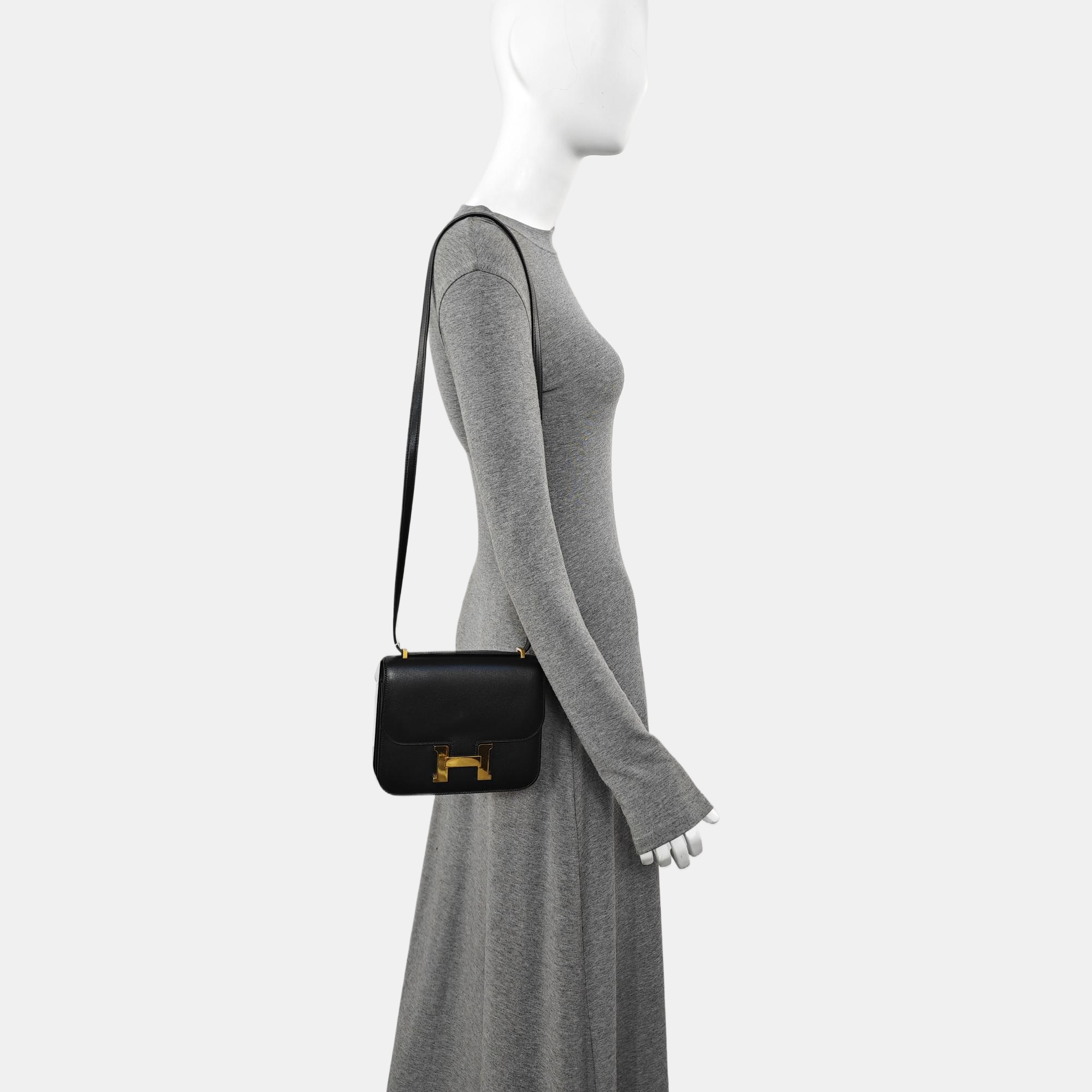 Constance 19 Box Calf Black