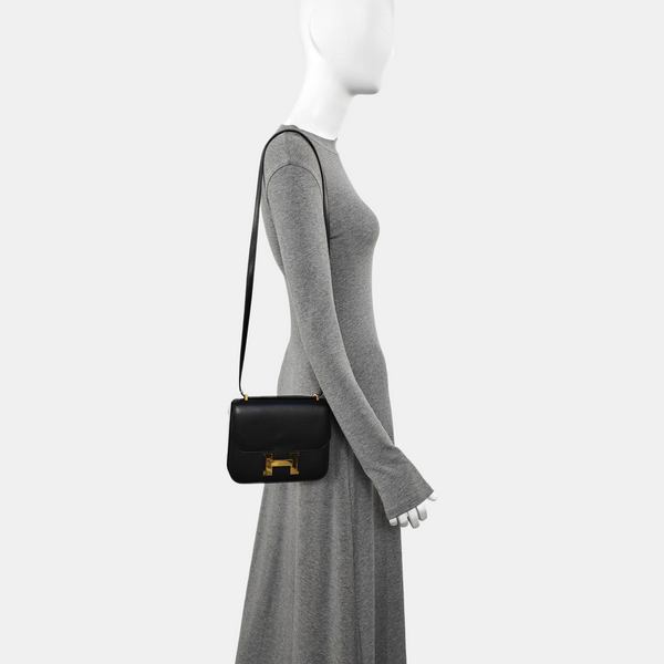 Constance 19 Box Calf Black