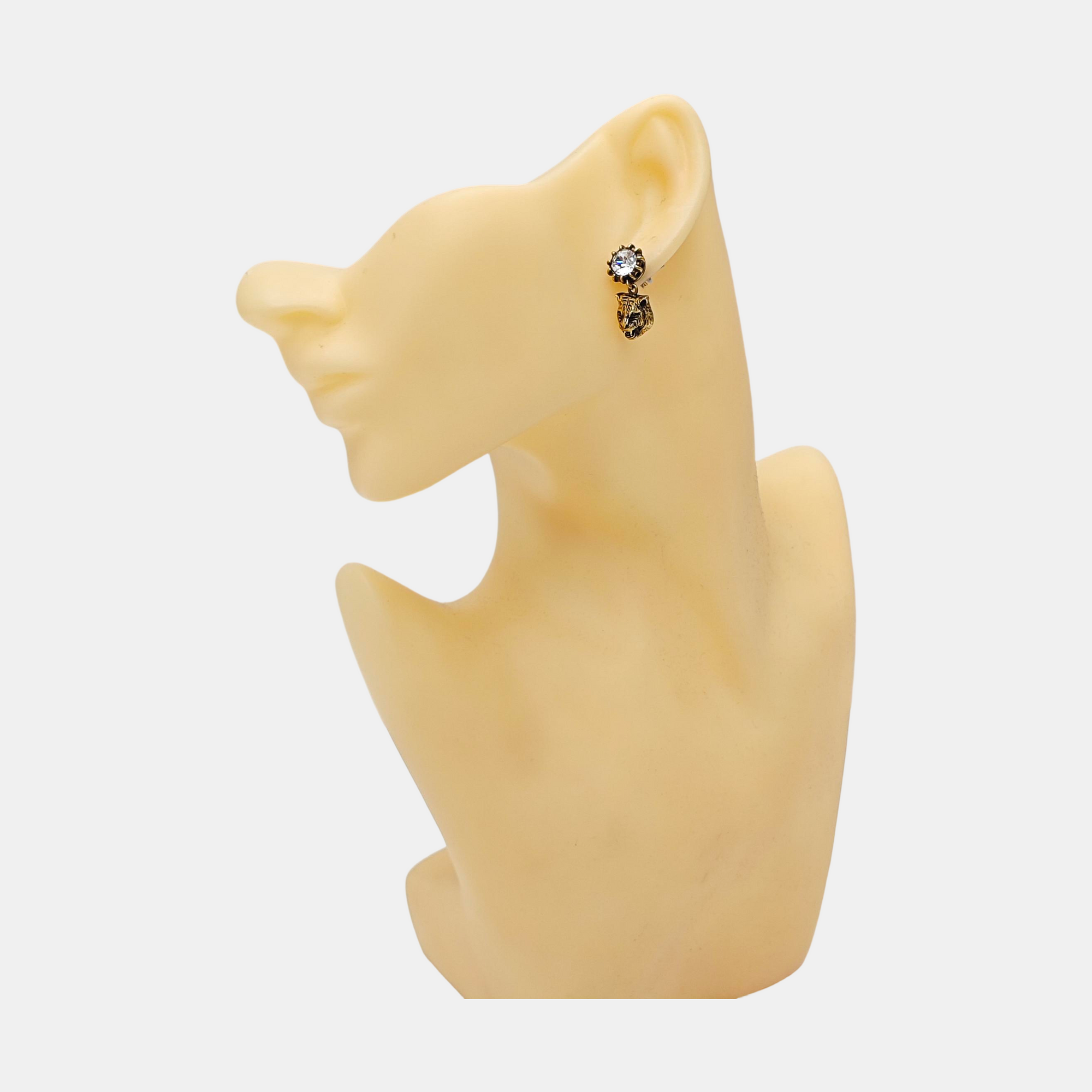 Metal Gold Stud Earrings