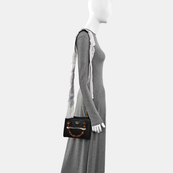 Diana Mini Calfskin Black