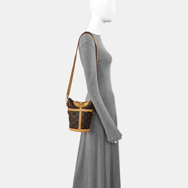 DUFFLE Monogram Coated Canvas Brown