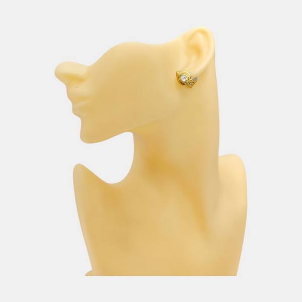 Metal Gold Clip On Earrings