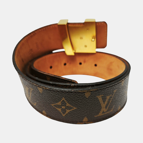 Coated Canvas Belt Brown