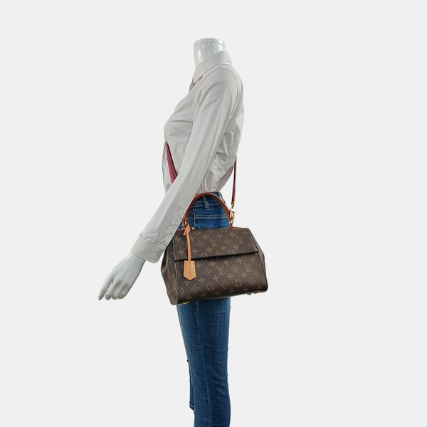 CLUNY PM Monogram Coated Canvas Brown