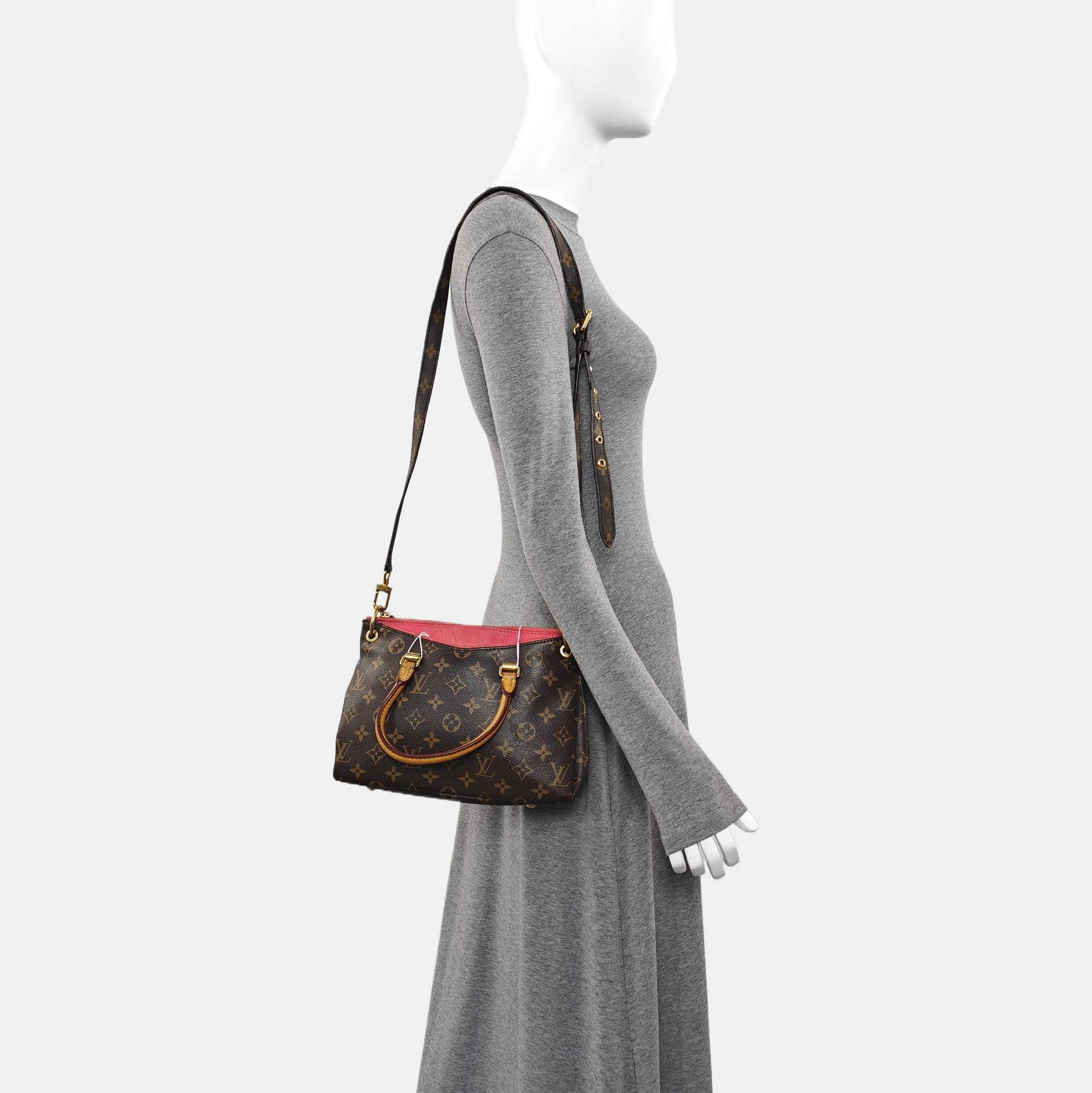 PALLAS BB Monogram Coated Canvas Brown