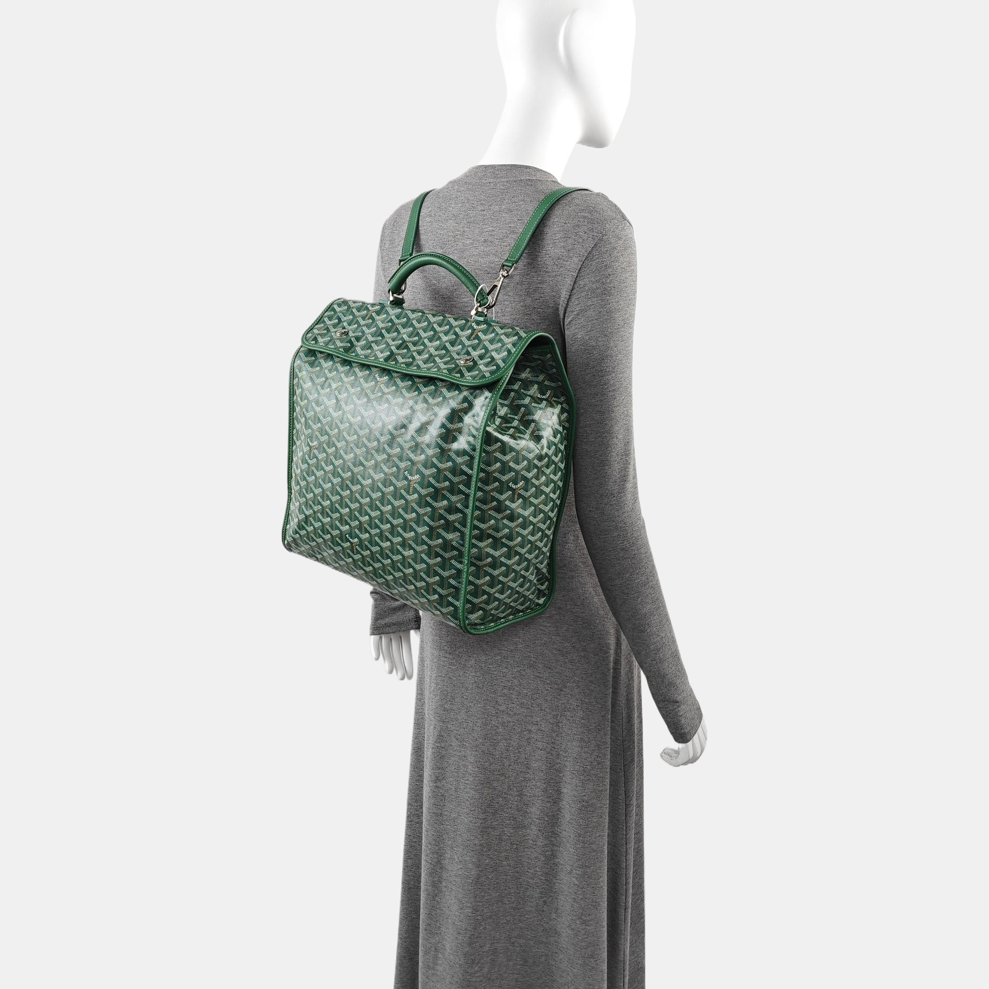 Saint Léger Coated Canvas Green