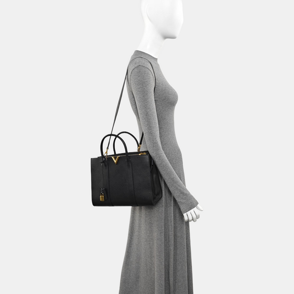 VERY MM Monogram Calfskin Black