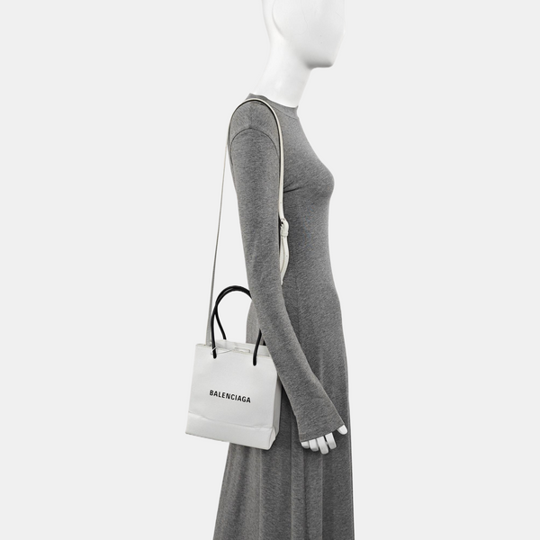 Shopping Bag Super Mini Calfskin White